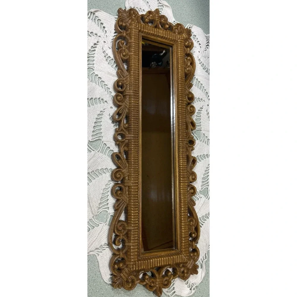 MCM Boho Style Homco Dart Faux Wicker Rattan  21